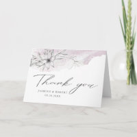 rustikale Schablonenbotanik Foto Danke Karte