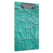 Rustikale Schälfarbe türkis aquamarin Klemmbrett (Rechts)