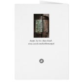 Rustikale Scharnierkarte (Hinten)