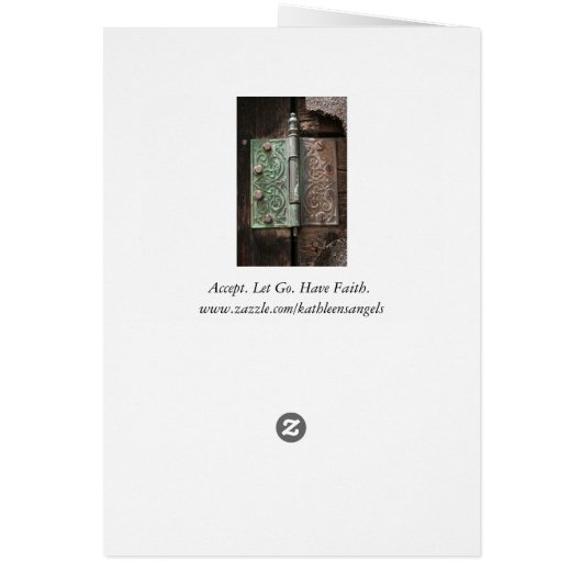 Rustikale Scharnierkarte (Hinten)