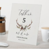 Rustikale Scheune Hochzeit mr & mrs Tischnummer Sockelschild (In Situ)