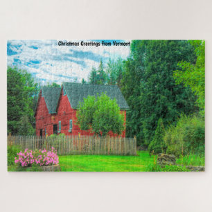 Rustikale Scheune Vermont. Puzzle