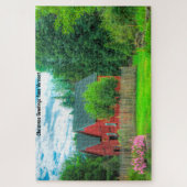 Rustikale Scheune Vermont. Puzzle (Vertikal)