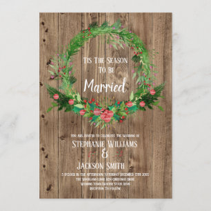 Rustikale Scheunen-Hochzeit Holz-Saison zur Hochze Einladung