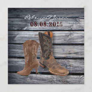 Rustikale Scheunen-Hochzeit im Western-Cowboy-Stil Ankündigung