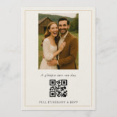 Rustikale Scheunen-Hochzeit mit Foto Einladung (Rückseite)