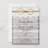 Rustikale Scheunen-hölzerne Einladung (Vorderseite)