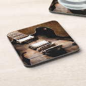 Rustikale Scheunen-hölzerne Getränkeuntersetzer (Linke Seite)