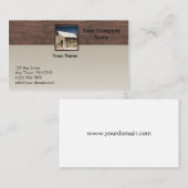 Rustikale Scheunen-hölzerne Grenzen am Sun Visitenkarte (Vorne/Hinten)