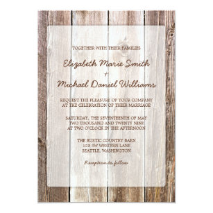 Holzerne Hochzeitseinladungen Zazzle De