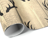 Rustikale Scheunen-hölzerne Planken u. schwarze Geschenkpapier (Rolleneckpunkt)