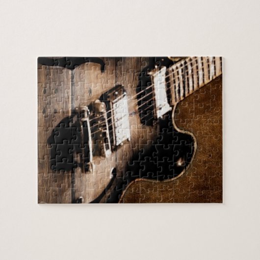 Rustikale Scheunen-hölzerne Puzzle (Horizontal)