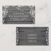 Rustikale Scheunen-hölzerne Spitze-und Visitenkarte (Vorne/Hinten)