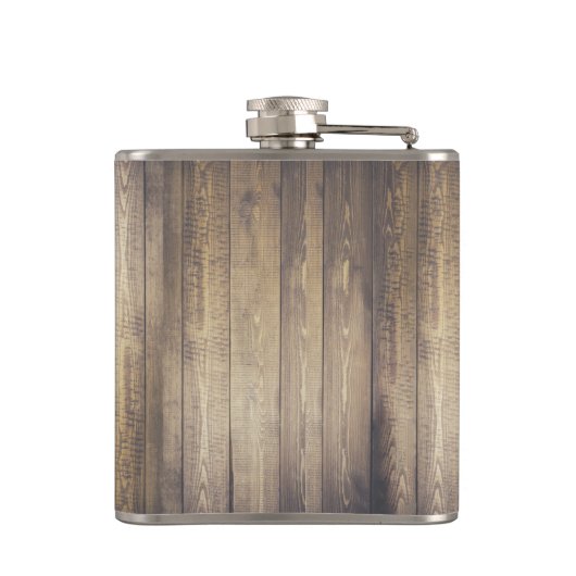 Rustikale Scheunen-hölzerne u. weiße Flachmann (Rückseite)