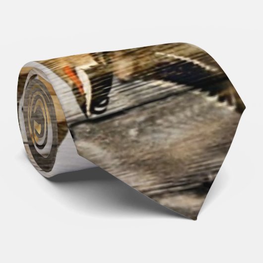 Rustikale Scheunen-hölzernes Western-Land, das Krawatte (Gerollt)