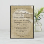 Rustikale Scheunenhochzeit Einladung (Stehend Vorderseite)