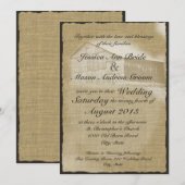 Rustikale Scheunenhochzeit Einladung (Vorne/Hinten)