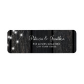 Rustikale Scheunenholz-Lichter Hochzeit Rücksendea (Vorne)