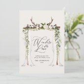 Rustikale Scheunenweiden Save The Date (Stehend Vorderseite)