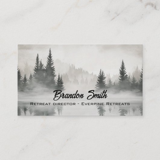 Rustikale, scheußliche Aquarellprägung Visitenkarte (Vorderseite)