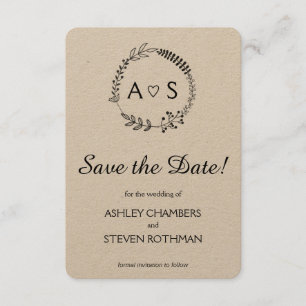 Rustikale schicke bothanische Hochzeit speichern S Save The Date