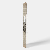 rustikale schicke Zeitung Land botanische französi Case-Mate iPhone Hülle (Rückseite / Rechts)