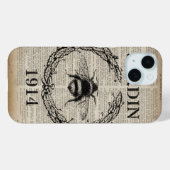 rustikale schicke Zeitung Land botanische französi Case-Mate iPhone Hülle (Rückseite (Horizontal))