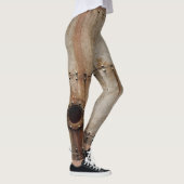 Rustikale Schiffswrak Metallrivets Textur Leggings (Rechts)