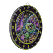 Rustikale Schildkröte und Schmetterling Kosmische Dartscheibe (Vorderseite Links)