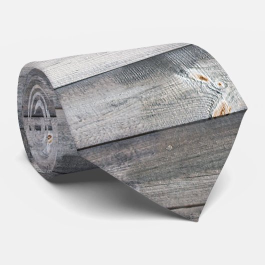 Rustikale Schiplapholzkarten Streifen Muster Krawatte (Gerollt)