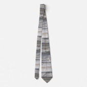 Rustikale Schiplapholzkarten Streifen Muster Krawatte (Rückseite)