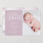 rustikale Schmetterlingsankündigung Einladung (Vorne/Hinten)