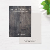 Rustikale Schmuckkarte aus Holzerden (Schreibtisch)