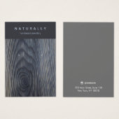 Rustikale Schmuckkarte aus Holzkörnern (Vorne & Hinten)