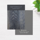 Rustikale Schmuckkarte aus Holzkörnern (Schreibtisch)