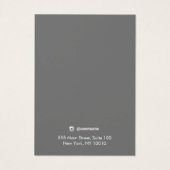 Rustikale Schmuckkarte aus Holzkörnern (Rückseite)