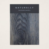 Rustikale Schmuckkarte aus Holzkörnern (Vorderseite)