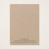 Rustikale Schmuckkarten von Pagan Kraft (Rückseite)