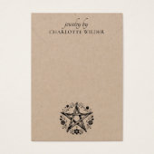 Rustikale Schmuckkarten von Pagan Kraft (Vorderseite)