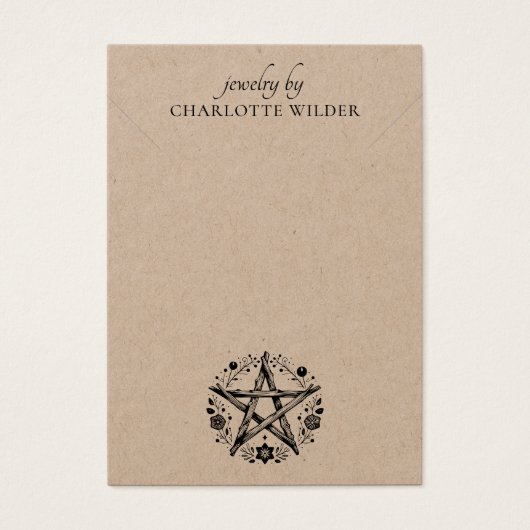 Rustikale Schmuckkarten von Pagan Kraft (Vorderseite)