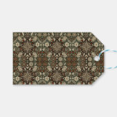 Rustikale Schneeflocke Geschenkanhänger (Vorderseite (Horizontal))