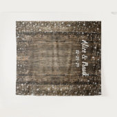 Rustikale Schneeflocken im Winter - Hintergrund de Wandteppich (Vorderseite (Horizontal))