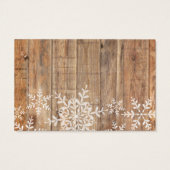 Rustikale Schneeflocken Kinderdusche buchen (Rückseite)