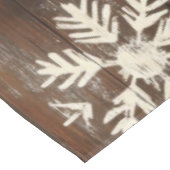 Rustikale Schneeflocken Tischdecke (Schrägansicht)
