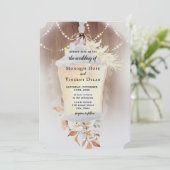 Rustikale Schneelöse Einladung (Stehend Vorderseite)