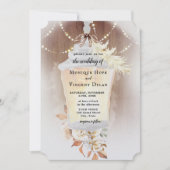 Rustikale Schneelöse Einladung (Vorderseite)