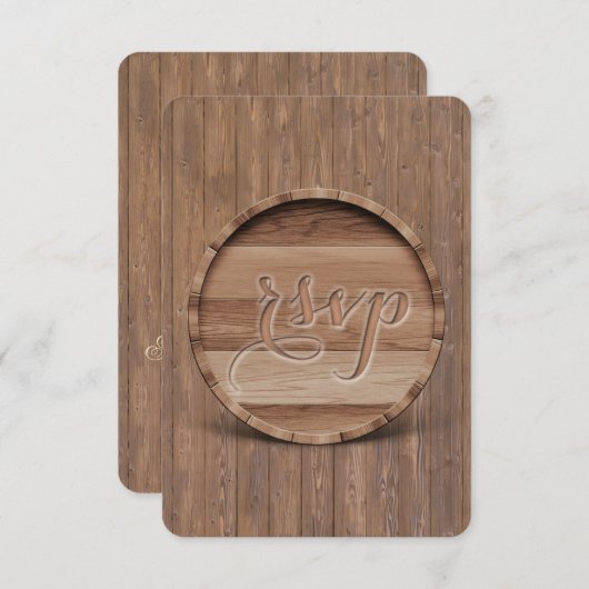 Rustikale Schnittholzmütze RSVP (Vorne/Hinten)