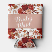 Rustikale Schönheit Blütenflora Gerahmt Wasserfarb Dosenkühler (Vorderseite)