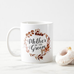 Rustikale Schönheit Rebenkranz Mutter des Bräutiga Kaffeetasse