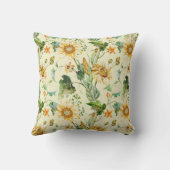 Rustikale Schönheit Sonnenblume Kissen (Rückseite)